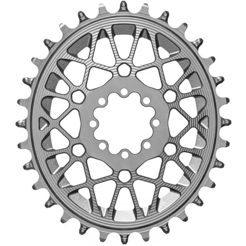 absoluteBLACK Oval T-Type Chainring for SRAM. Titanium
