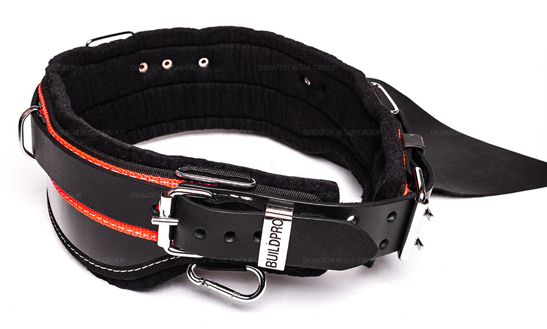 BuildPro Steelfixers Belt 38" Leather Heavy Duty Stitching Back Support LBBSF38