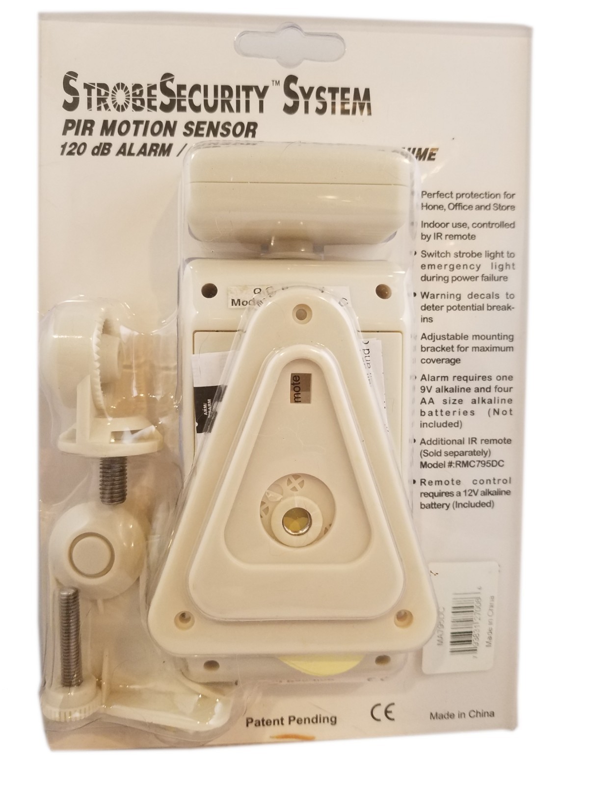 Strobe Security System Motion Sensor Alarm & Door Chime 120dB Remote Control NEW