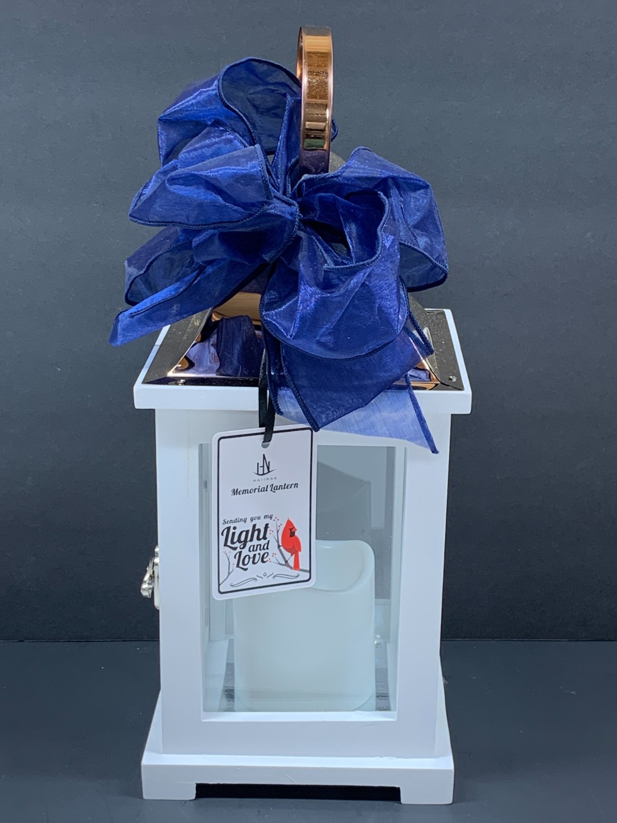 Memorial Lantern Battery Operated Candle