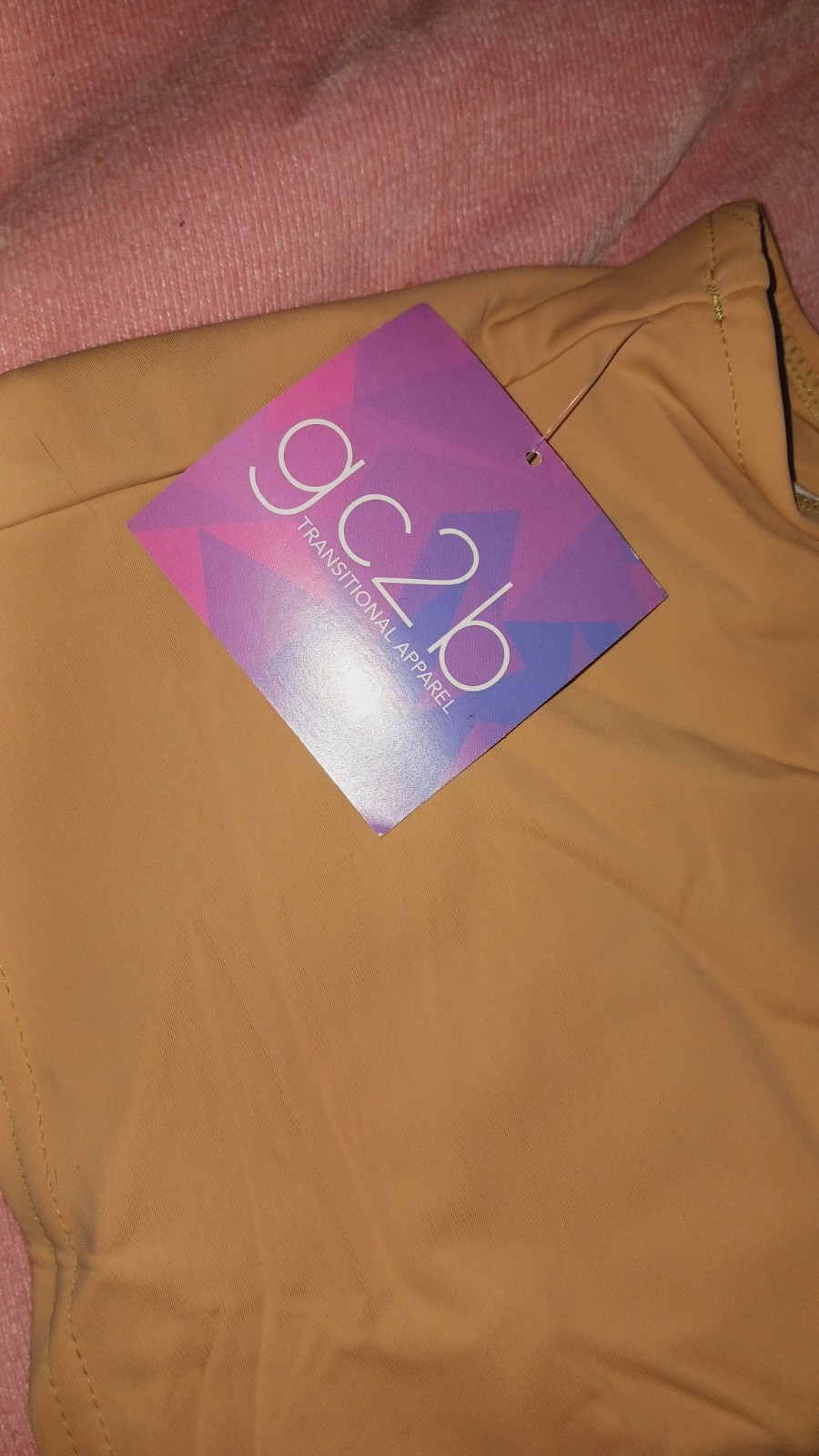 gc2b Chest Half Binder Nude Compression Top  Size 5X, New With Tags
