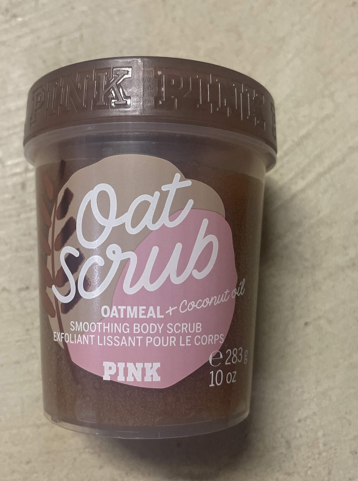 Victoria's Secret PINK Oat Scrub Smoothing Body Scrub Oatmeal & Coconut Oil 10oz