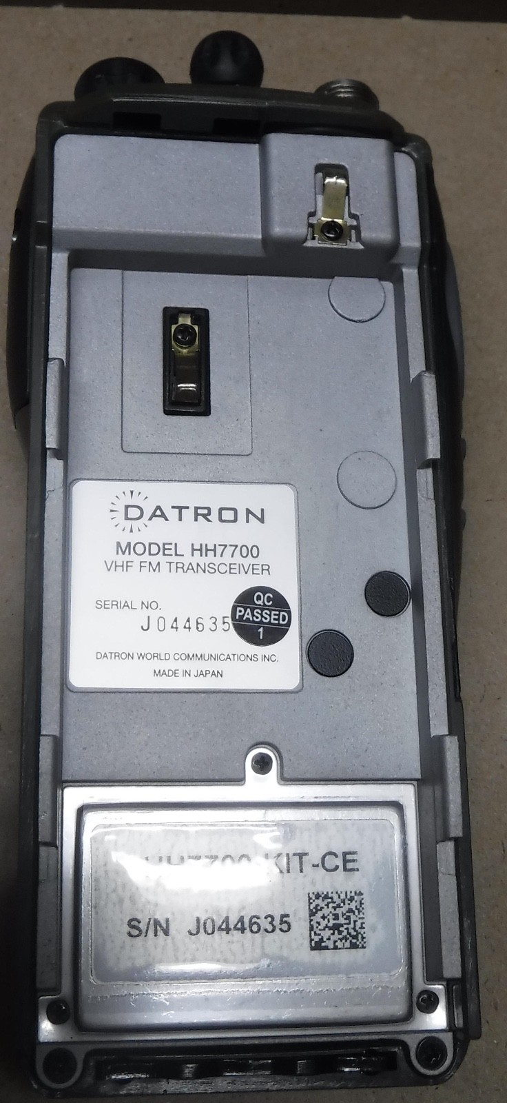 DATRON HH7700. KIT UNISSUED COND. LESS BATTERY AND PROG. CABLE FREE SHIPPING