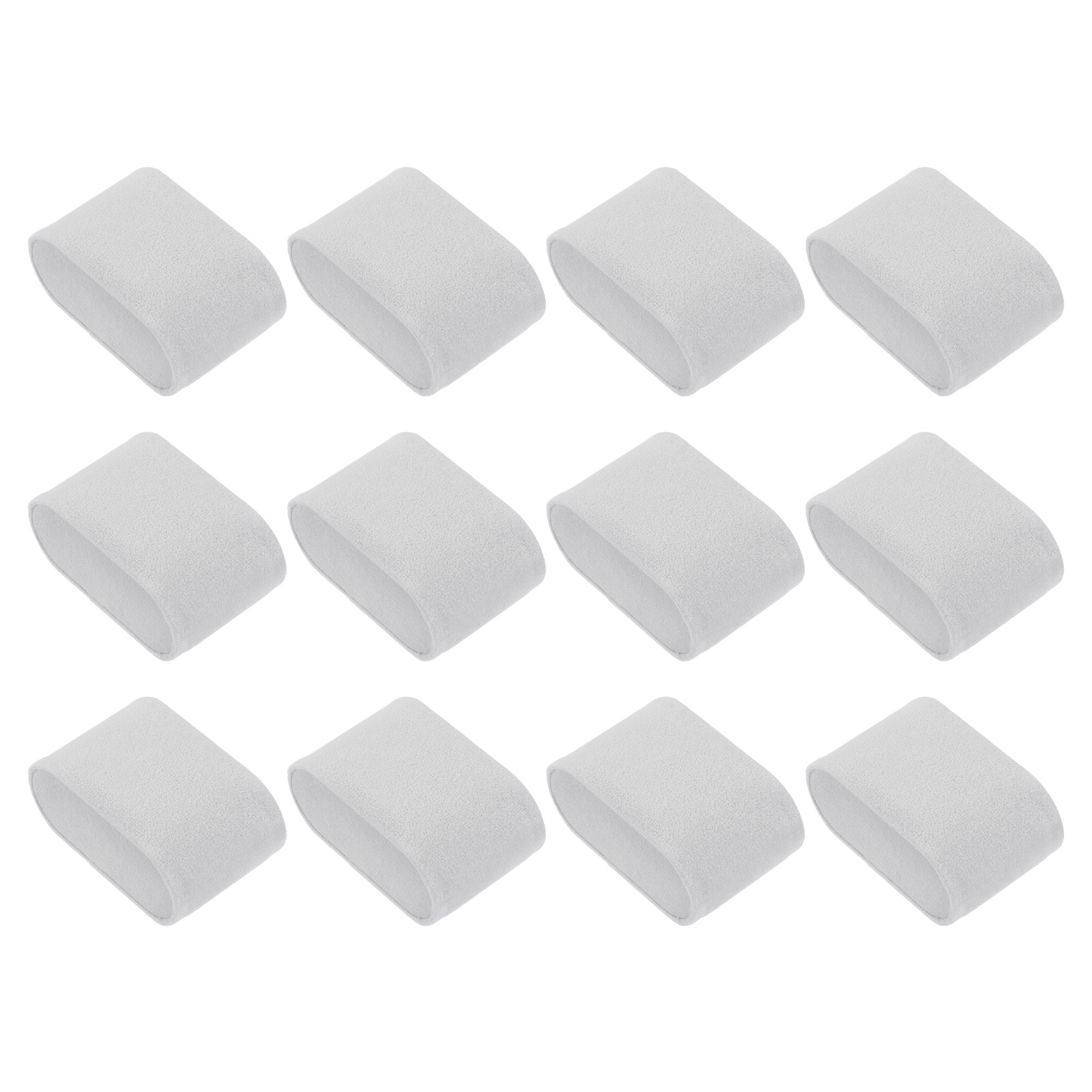 12Pcs Watch Display Pillow 2.8x1.7x1.2 Inch Flannelette Bracelet Pillows Grey