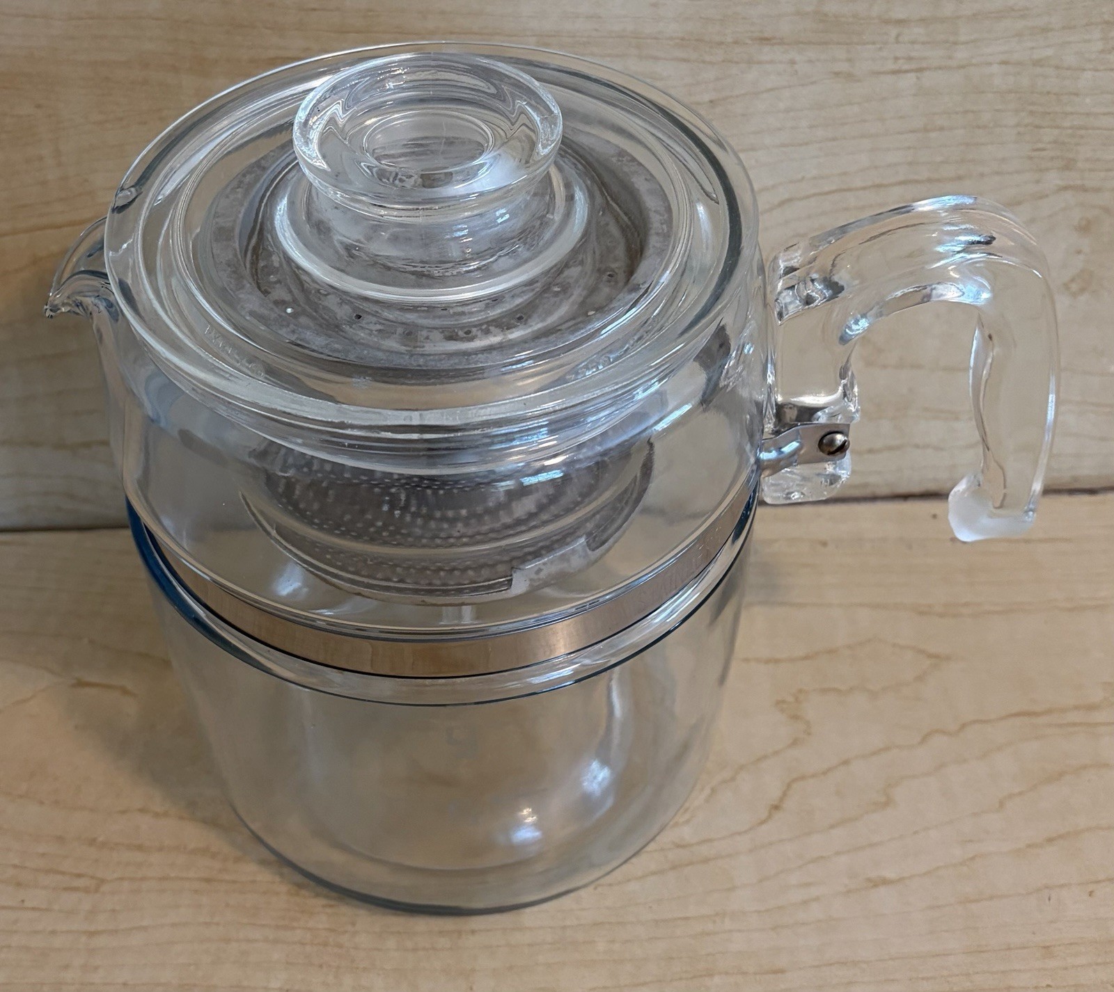 VTG PYREX 9 Cup Glass Percolator #7759 COMPLETE EXCELLENT!!!