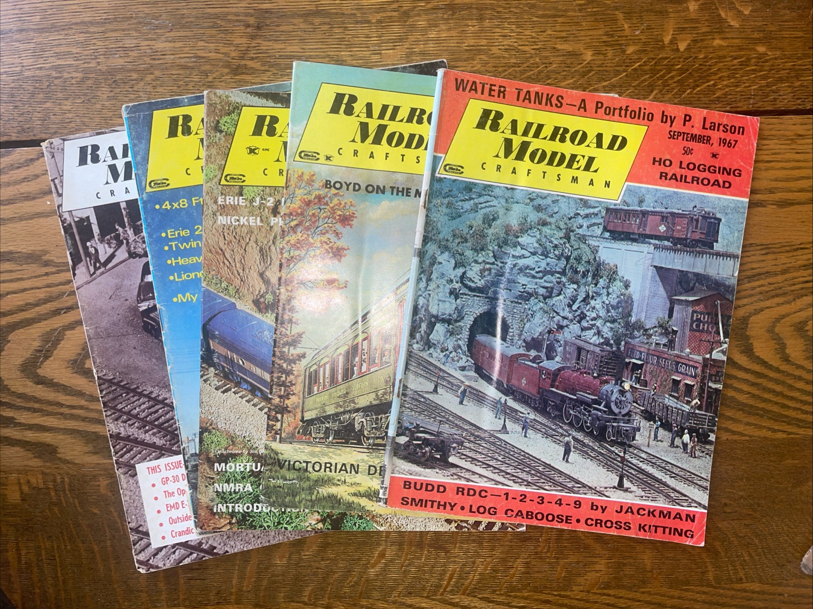 Lot of 5 Railroad Model Craftsman Magazine Issues 1967 Locomotives M8