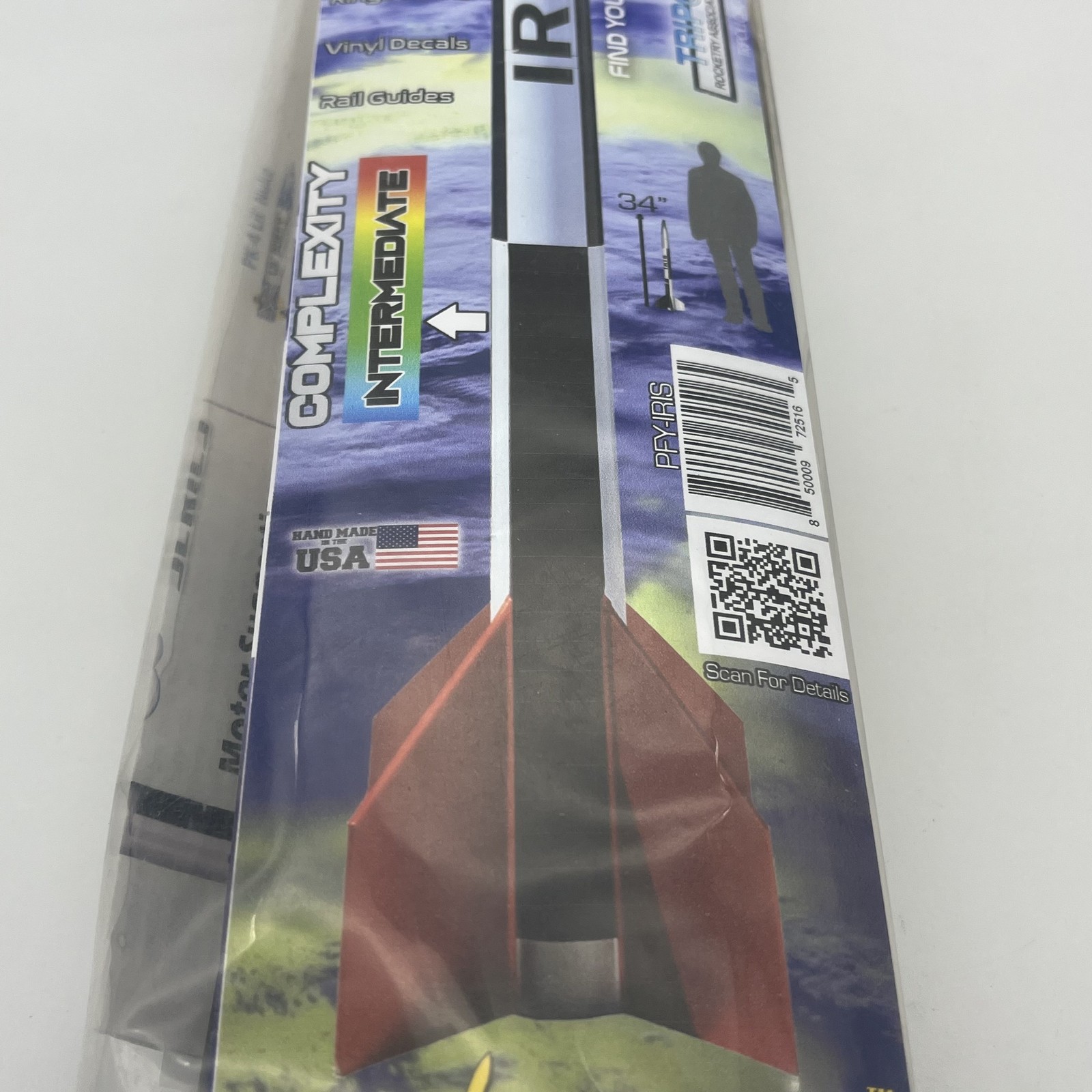LOC Precision IRIS Intermediate Flying Model Rocket Kit 1.63" IRIS PFY-IRIS