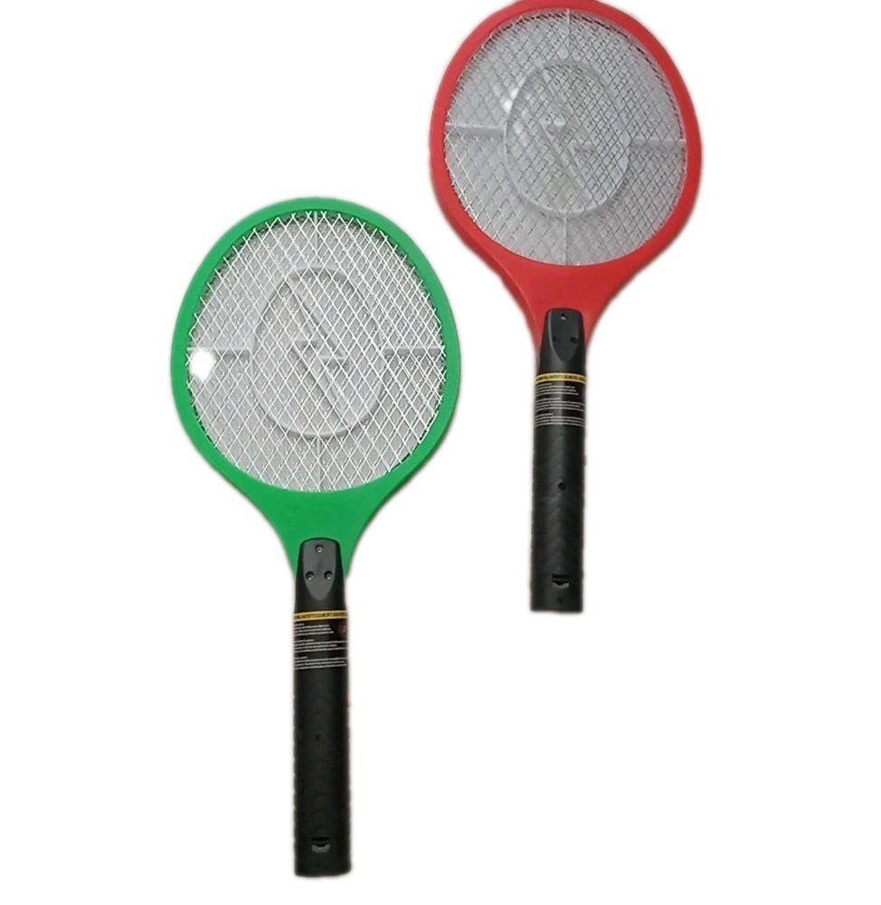 2x Electric Bug Zapper Handheld Fly Swatter Mosquito Killer Insect Racket Two Pc