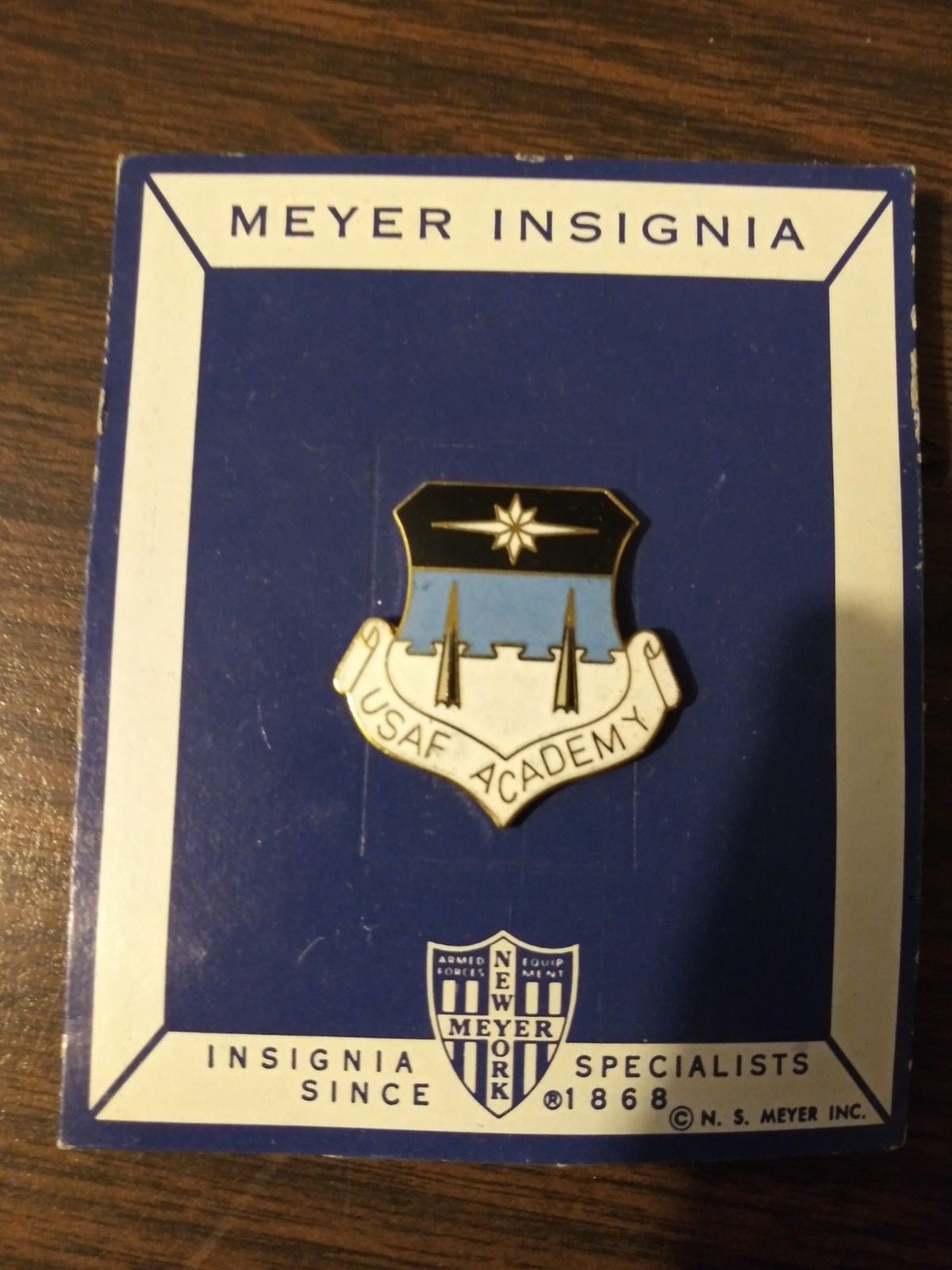US Army Air Forces Academy Pin/DUI/Insignia Clutch Back