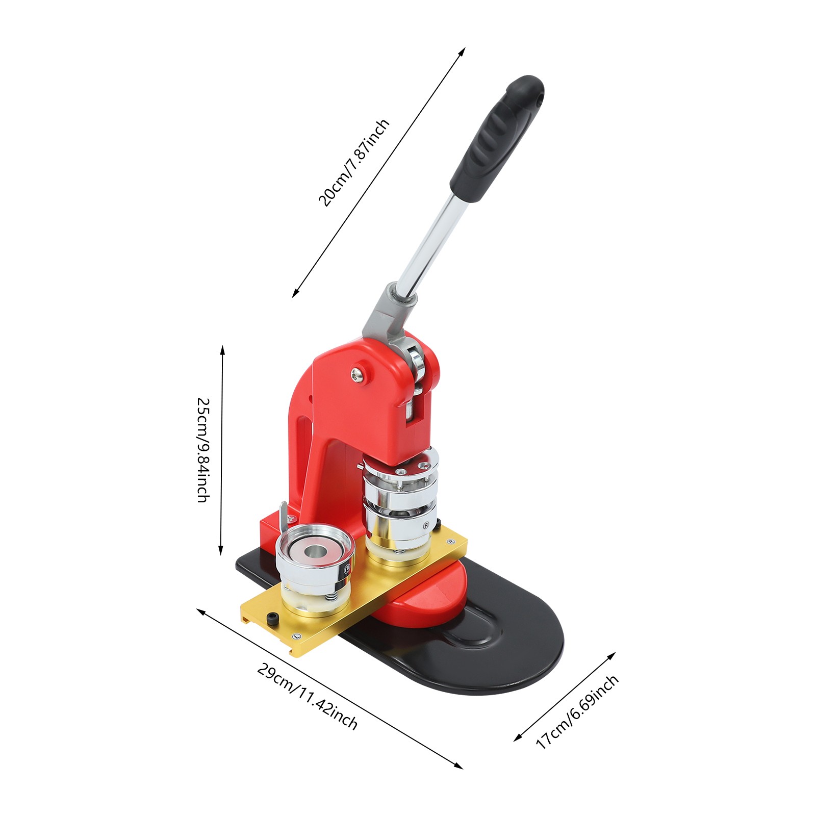 Round Pin Maker Kit, Round Pin Maker with 100 Set Badge Materials