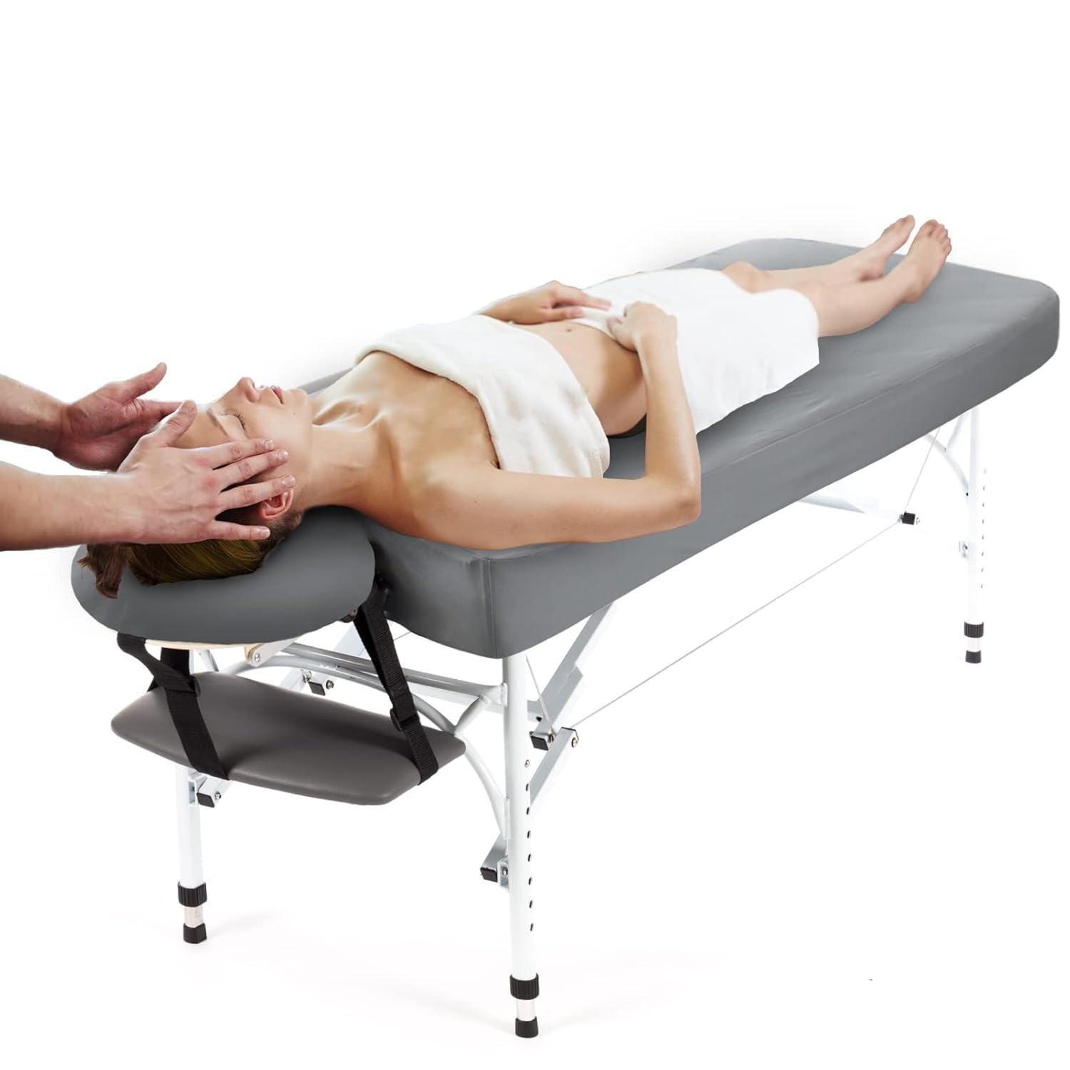 Essential Waterproof Massage Table Sheets Set - Fitted & Face Cradle Covers