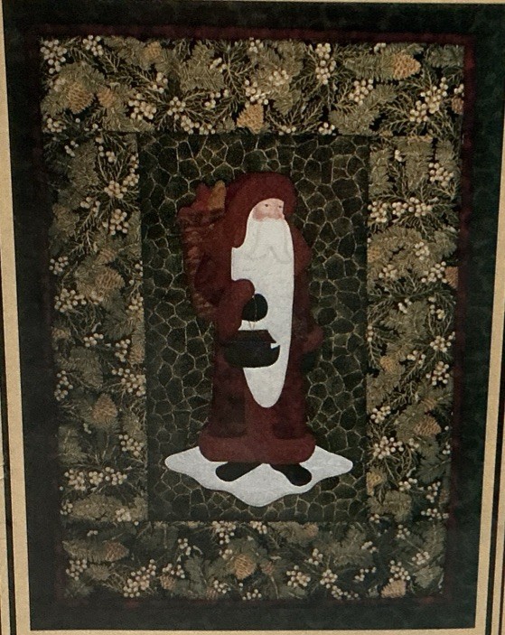 1996 Pine Meadows St. Nicholas #9607 Wall Hanging Pattern Applique 29 X 21
