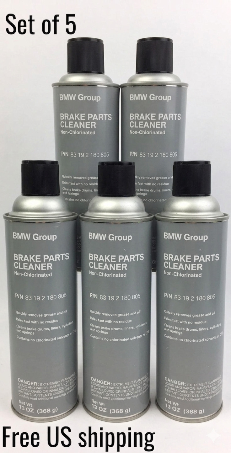 Genuine BMW Group Brake Parts Cleaner 13 oz 83192180805 Set of 5