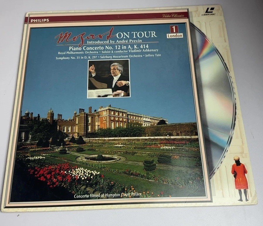 Philips Mozart on Tour Volume 1 LaserDisc André Previn Vladimir Ashkenazy