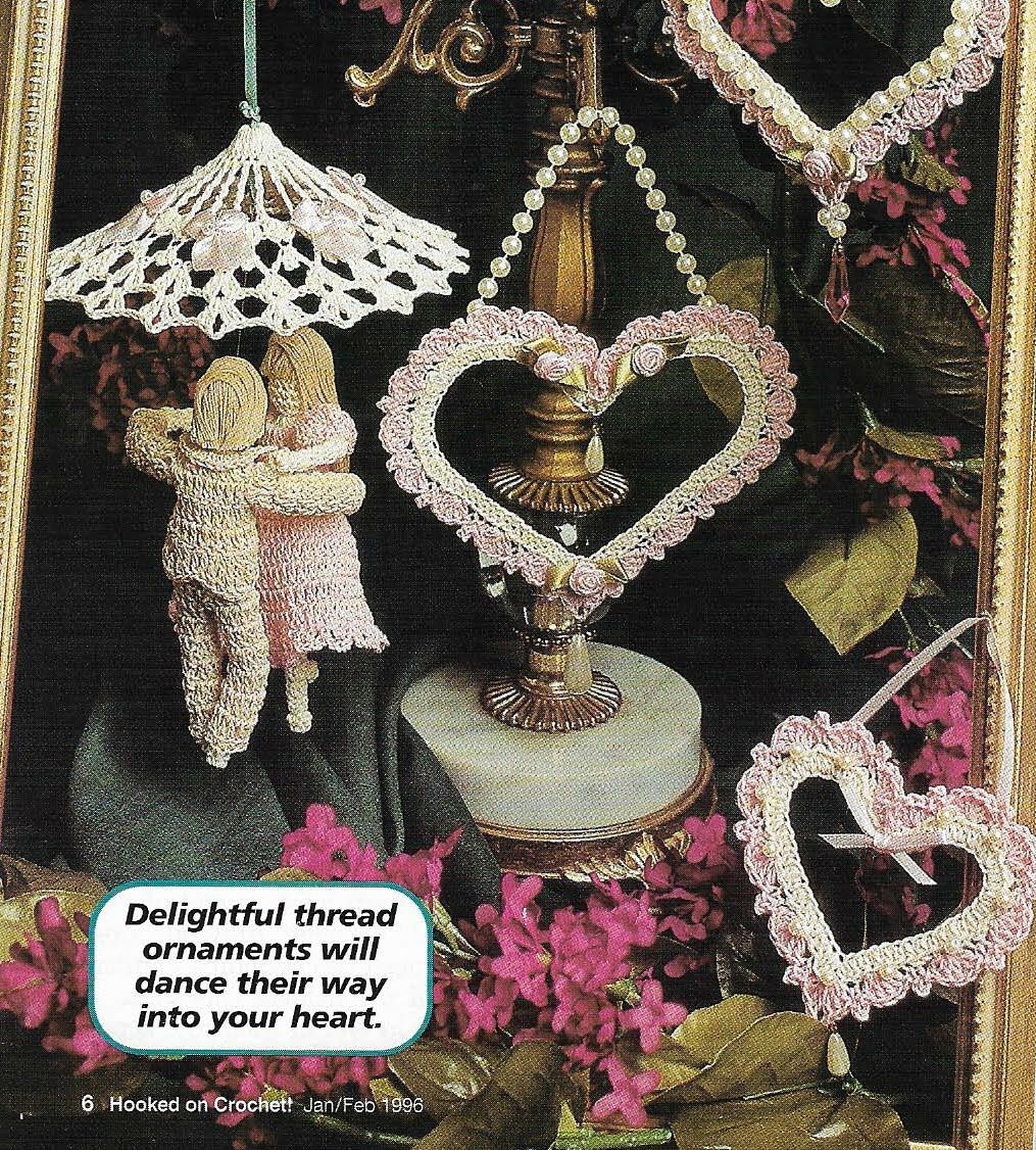 SWEETHEARTS DANCING DOLLS HOME DECOR DIGEST SIZE CROCHET PATTERN INSTRUCTIONS