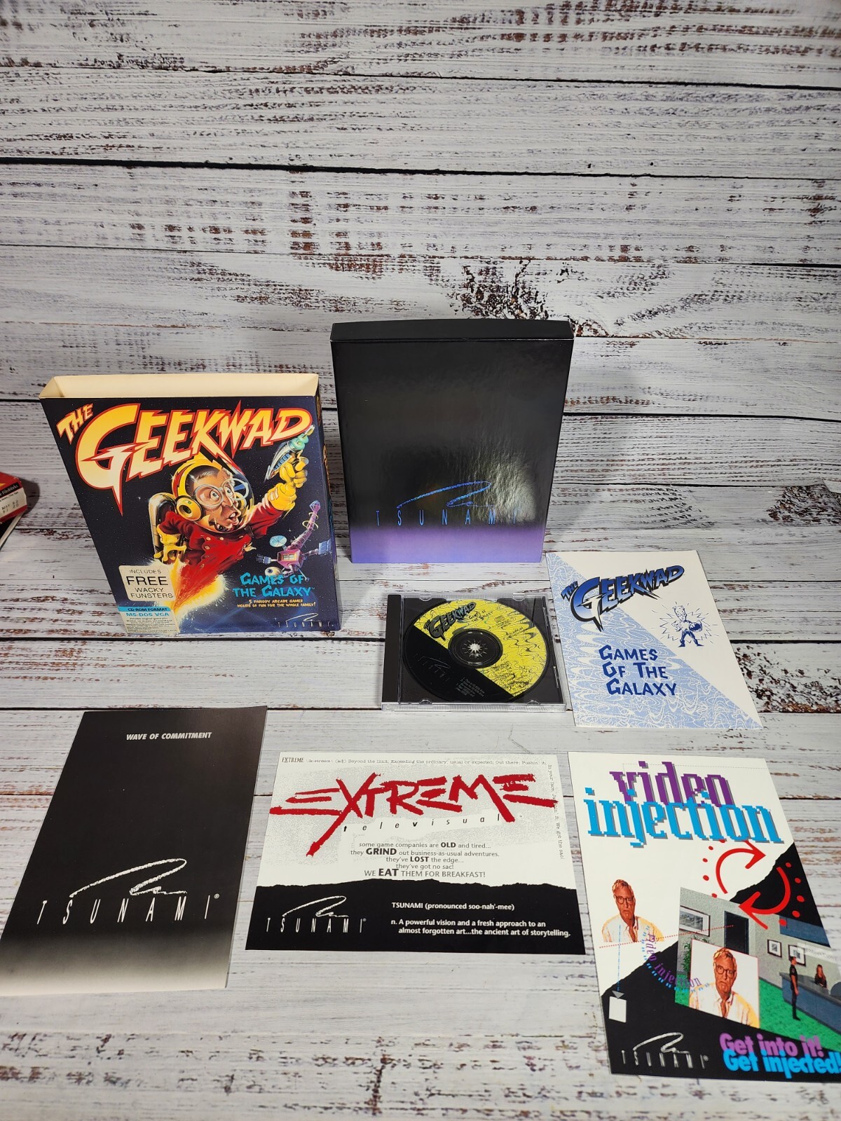 PC MS-DOS  The Geekwad Games Of The Galaxy 1993 Tsunami CD-ROM EUC