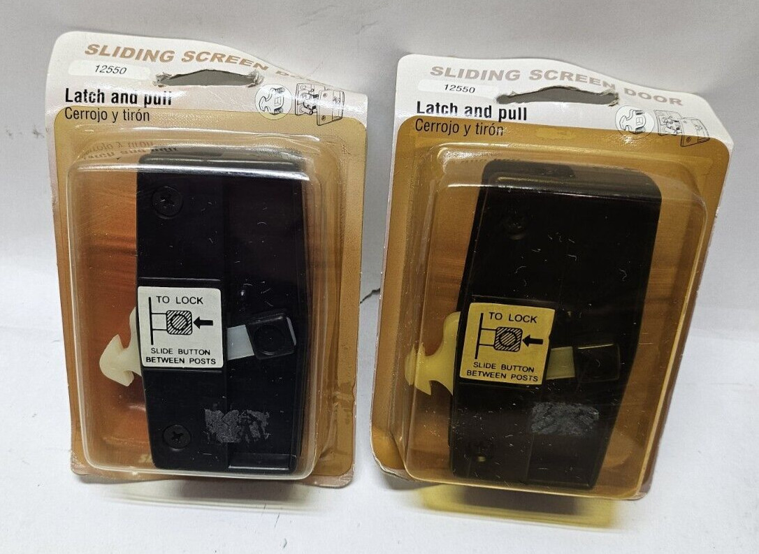 Slide-Co 12550 Latch and Pull Screen Door Hardware (Lot of 2)