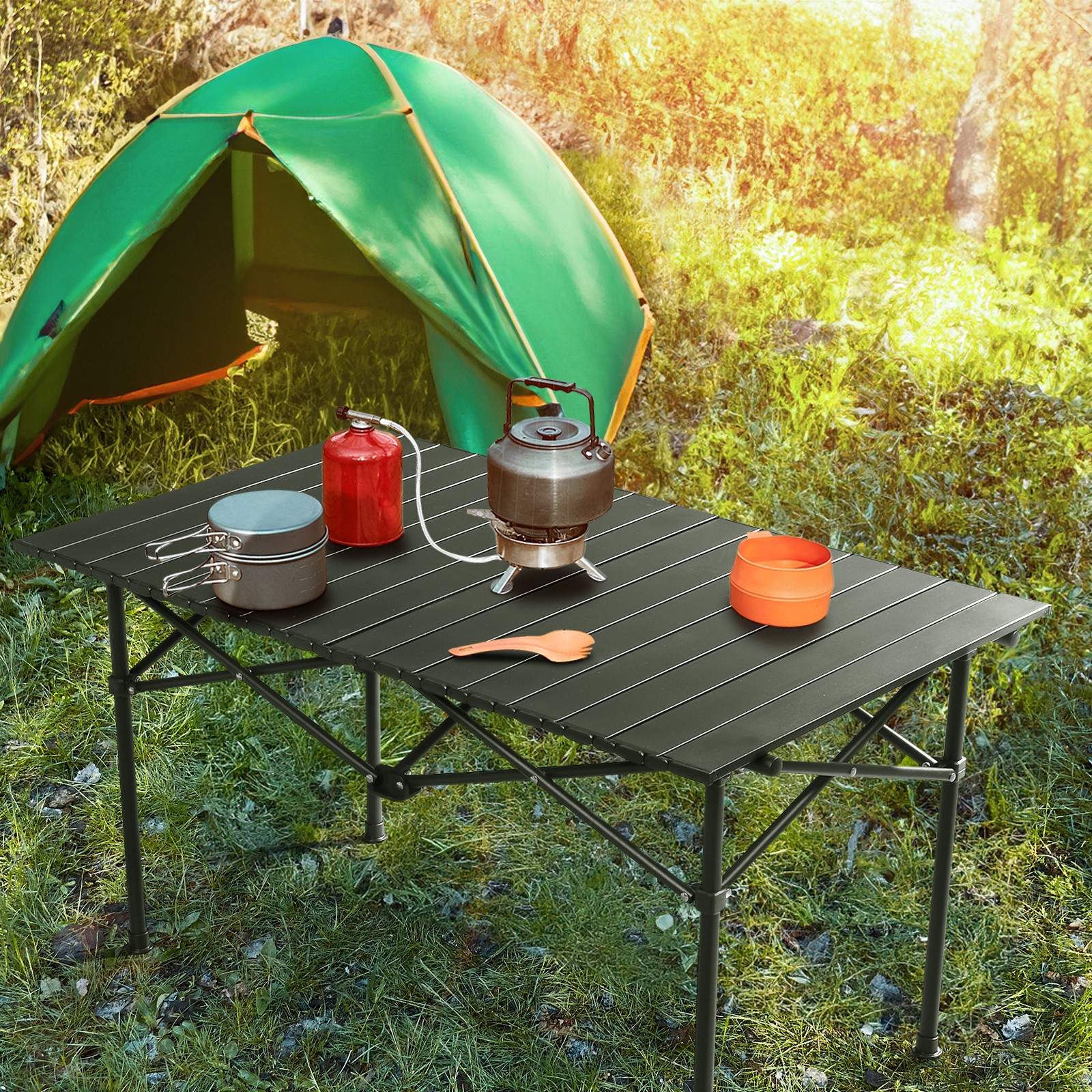 Portable Folding Camping Table, Ultralight Collapsible Table Outdoor Camp Table