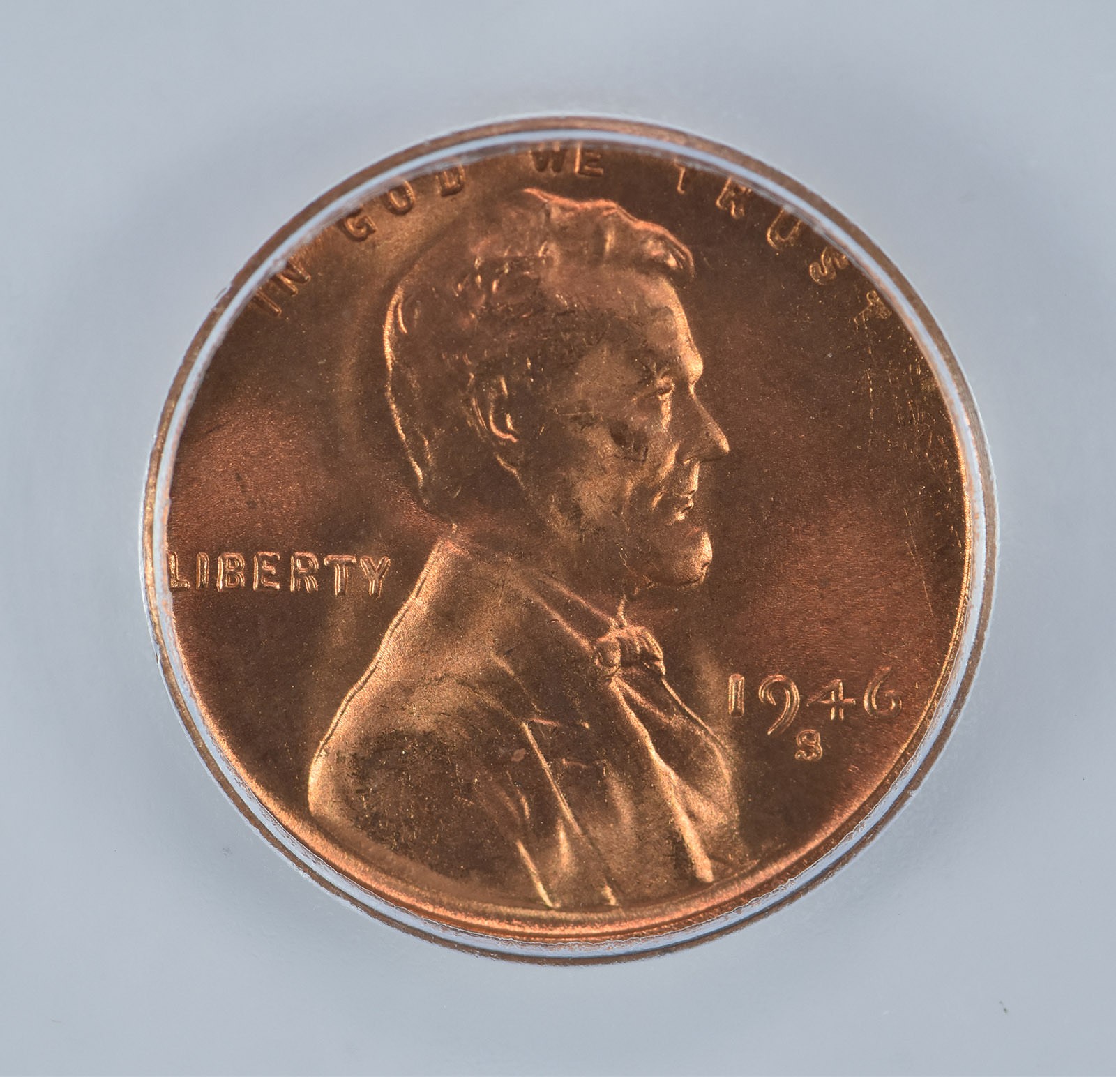 1946-S Lincoln Wheat Cent MS66 RD ICG