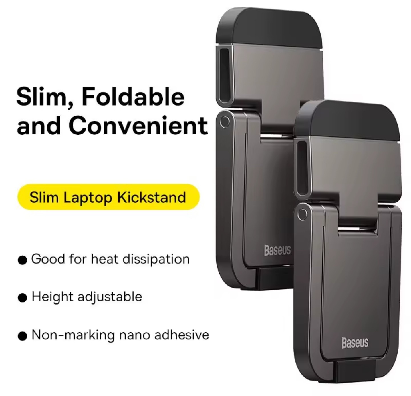 Baseus Foldable Stand Notebook Keyboard Supprt Kickstand Bracket Adjustable Gray