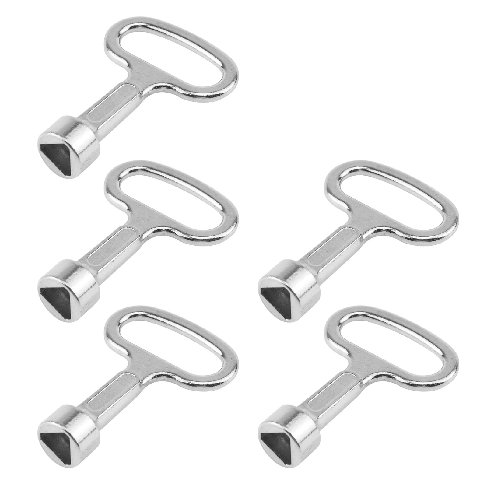 T Tulead Triangular Socket Key Triangle Cabinet Triangle,2"×1.5", Silver
