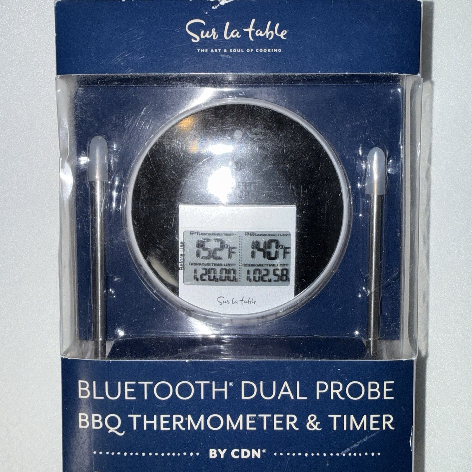 Sur La Table CDN BT482 Bluetooth Dual Probe BBQ Thermometer & Timer MSRP $70