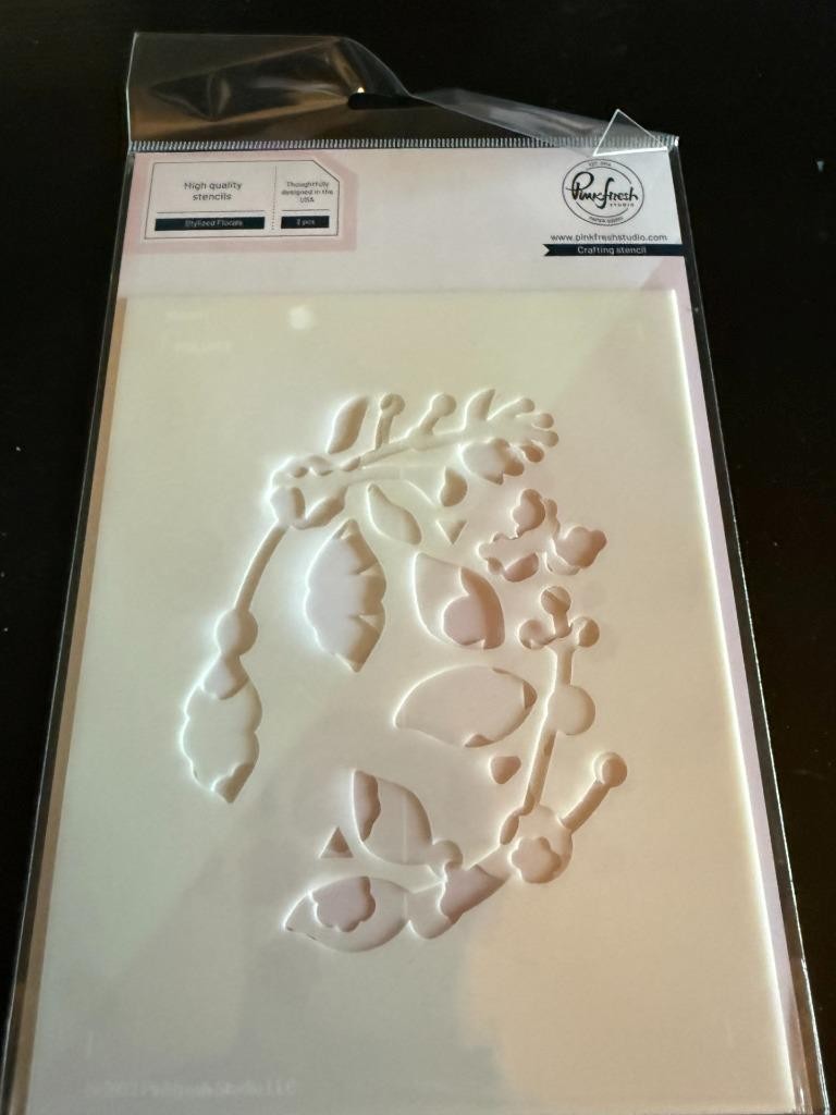 NIP Pink Fresh Stencil Set - STYLIZED FLORALS