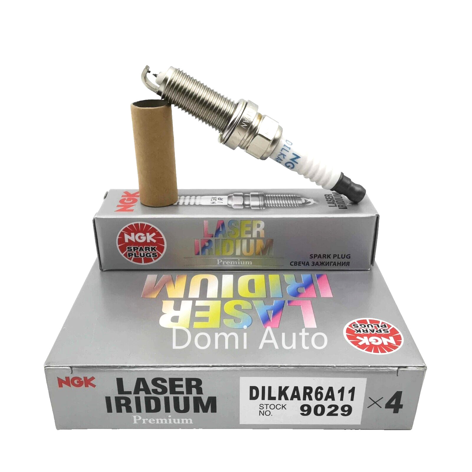 Set of 4 Genuine NGK 9029 DILKAR6A11 Spark Plug Laser Iridium