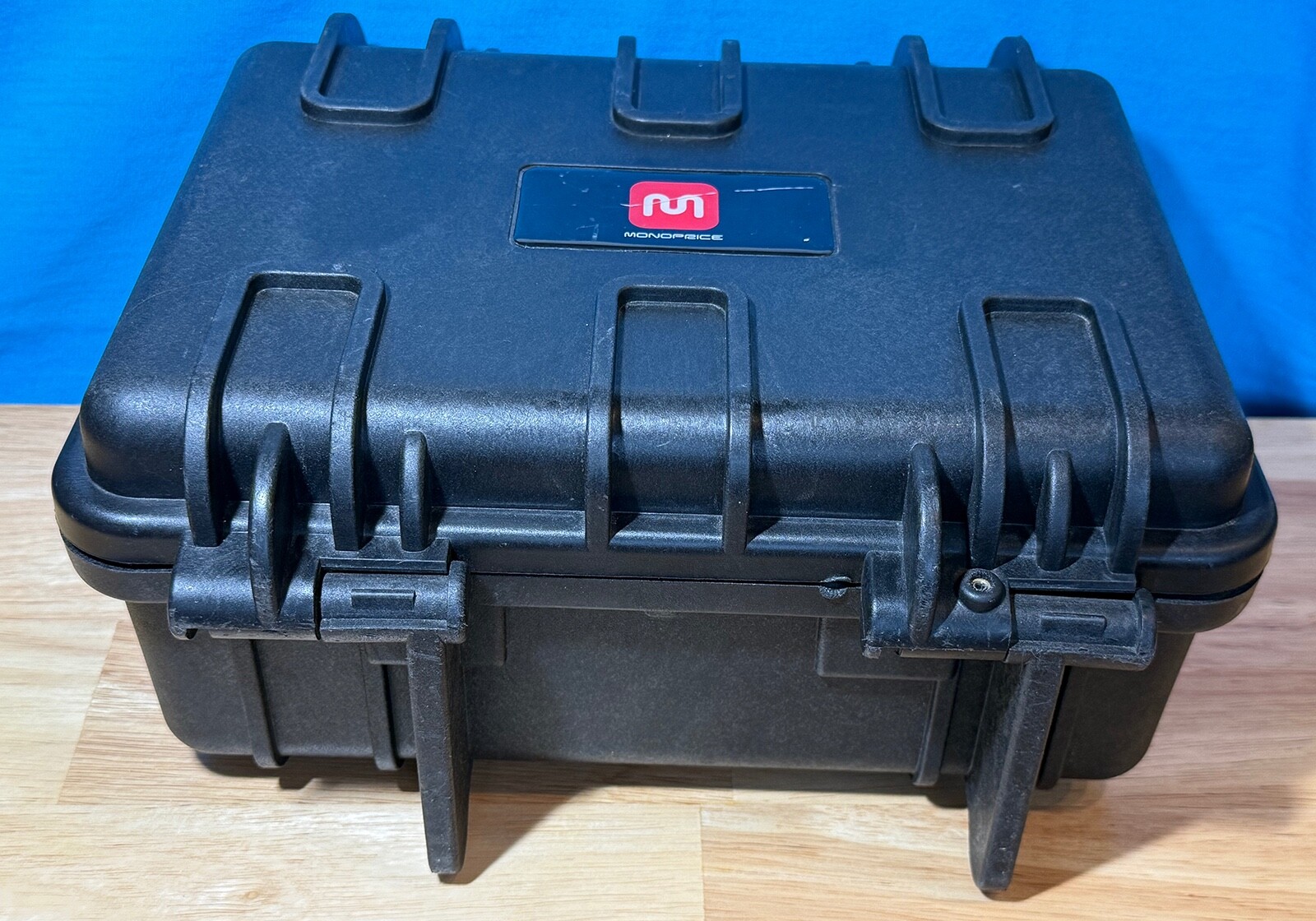 Black MONOPRICE Weatherproof Hard Case with Customizable Foam