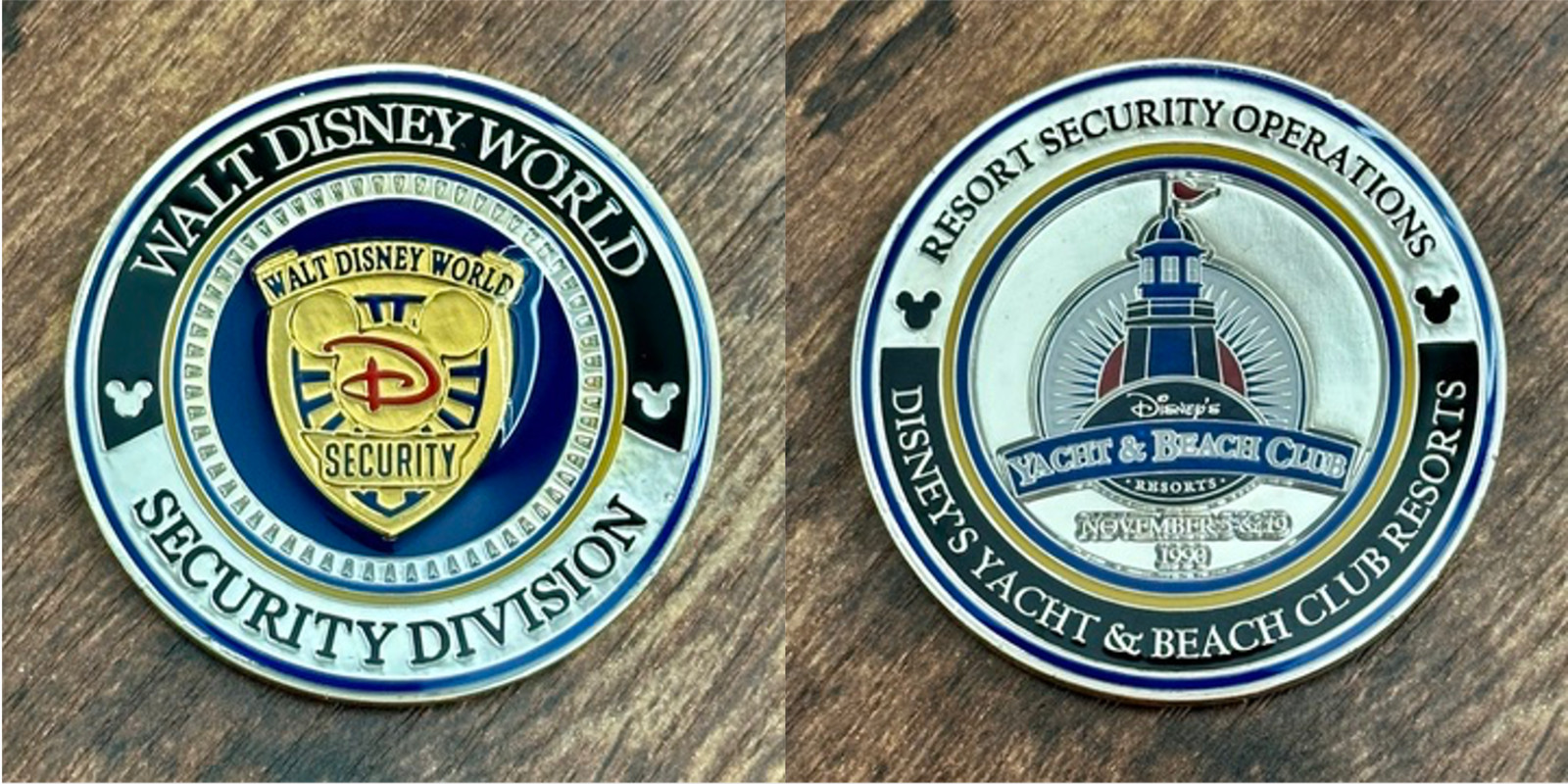 Walt Disney World Security Division Yacht & and Beach Resort FL Challenge Coin