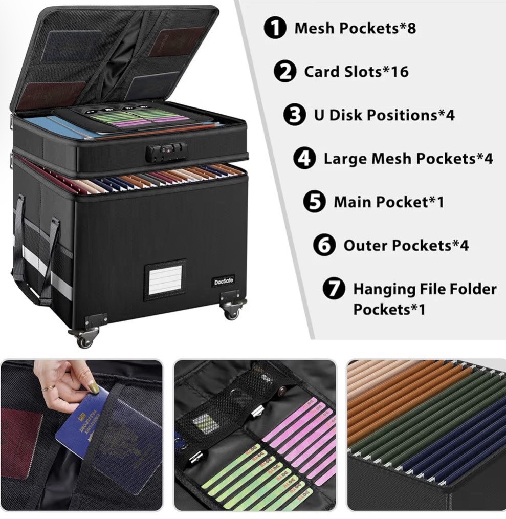 DocSafe Fire/ Water Resistant File Box