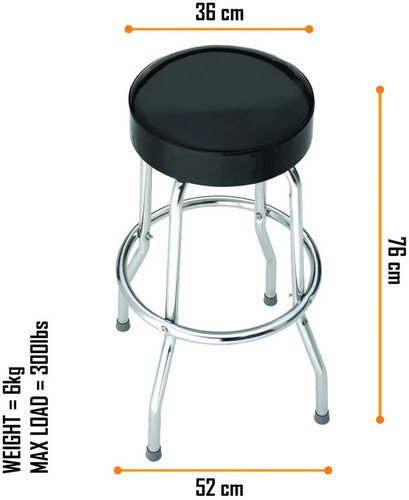 Metallica - Rocksax - Metallica - Master of Puppets Logo - Bar Stool With Swivel