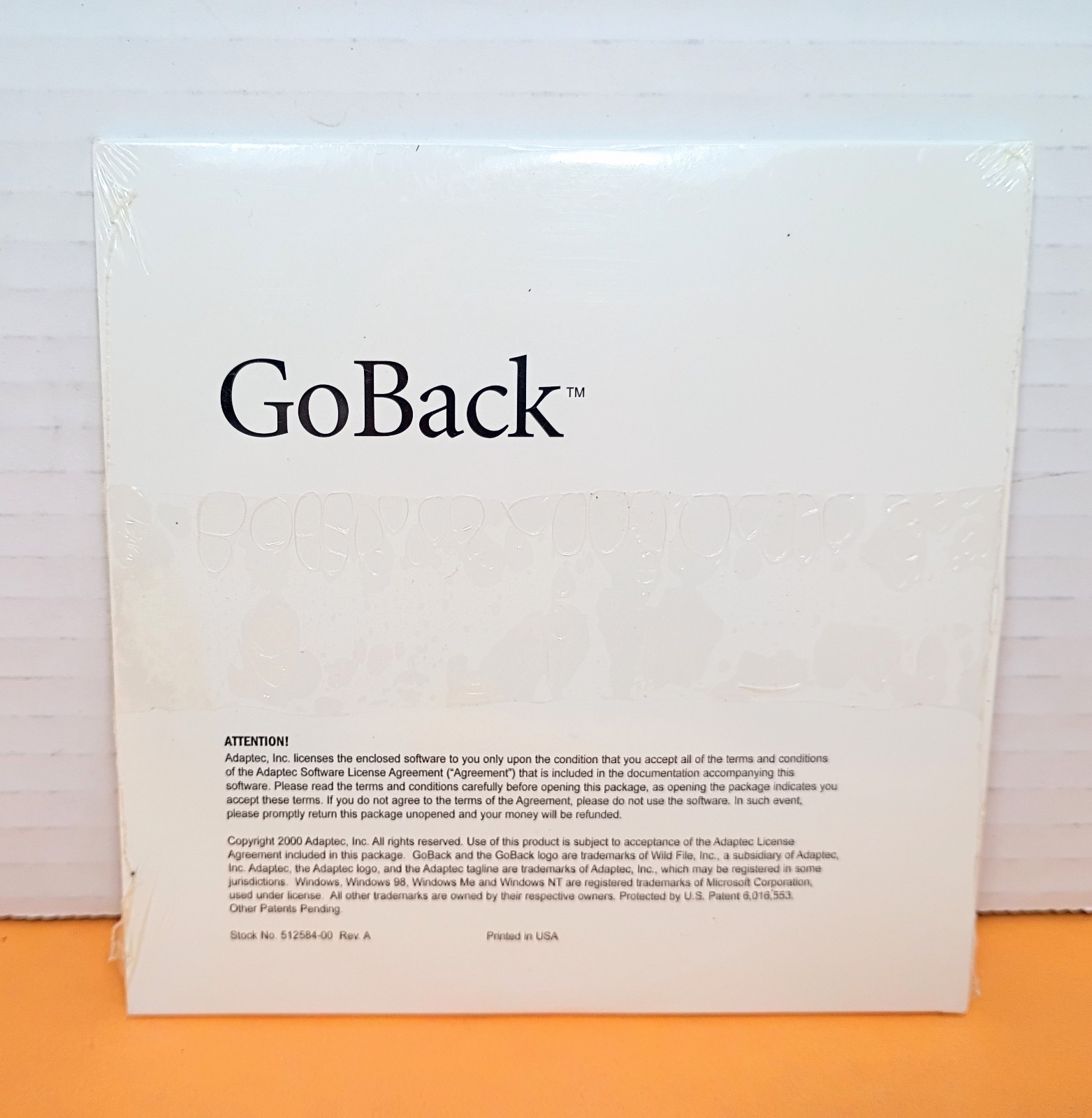 💻 NEW goback adaptec CD Software PC