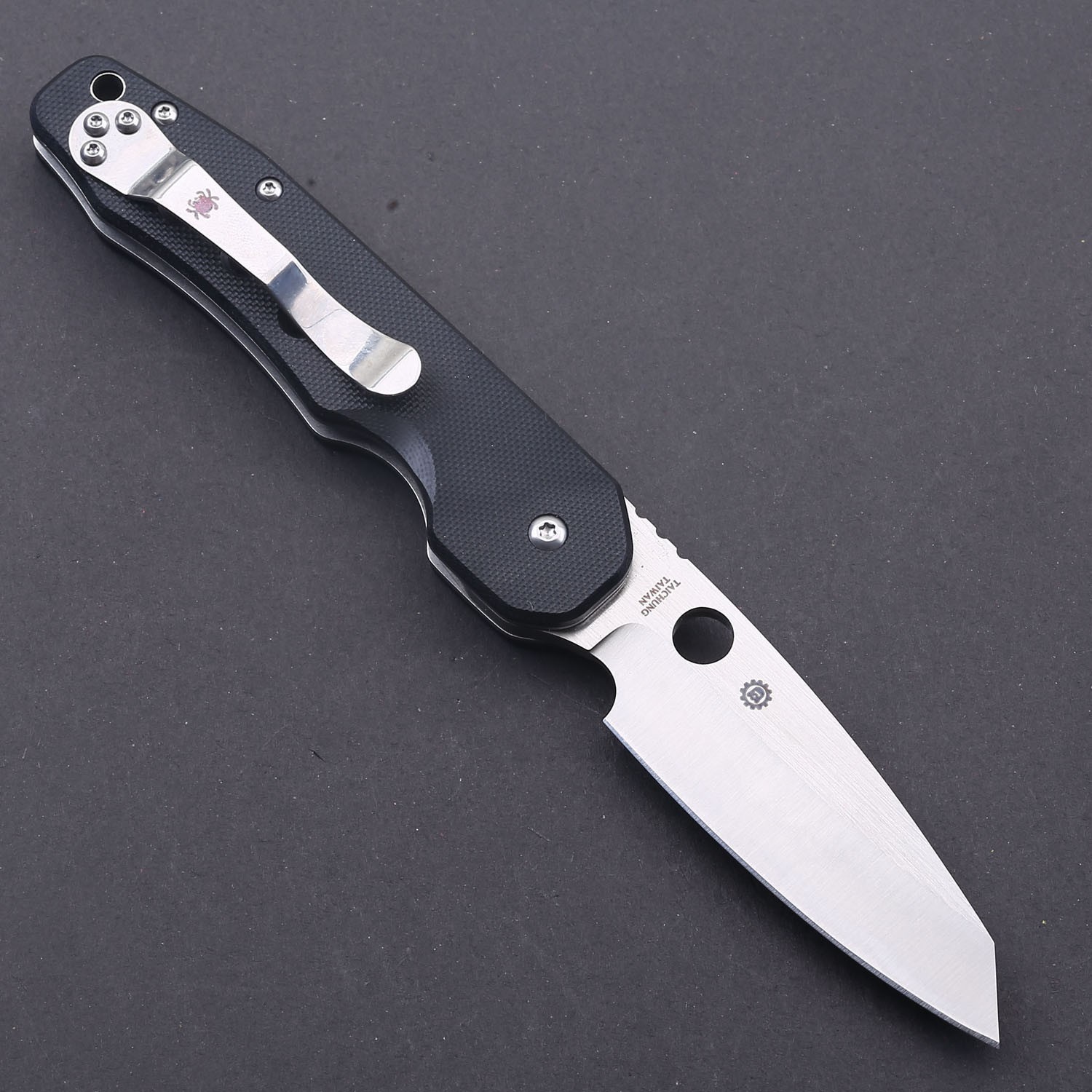 Black G10 Handle Survival Tactical Folding Pocket Knife Bottom Lock Messer Edc