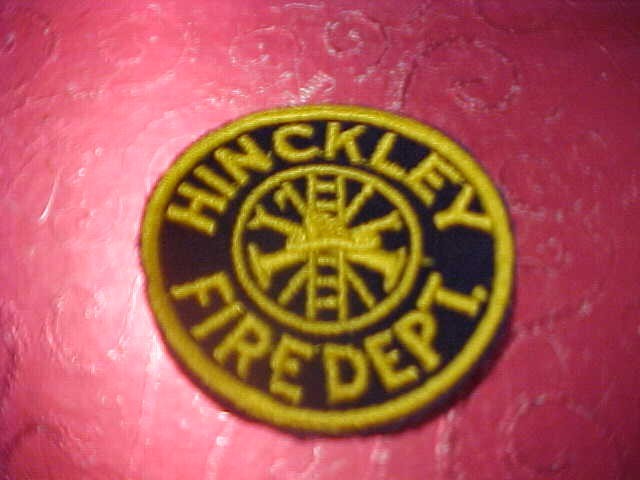 HINCKLEY OHIO FIRE DEPARTMENT PATCH SHOULDER SIZE UNUSED 3 INCH