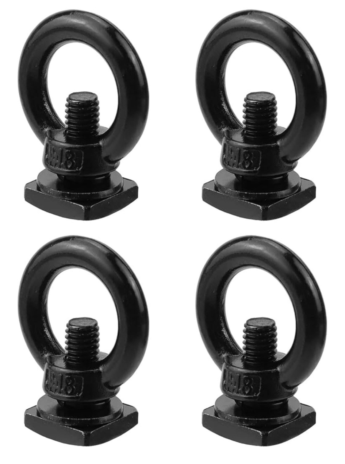 4PCS M8 T-Track Tie Down Eye Bolts Roof Rack Cargo Anchor Heavy Duty