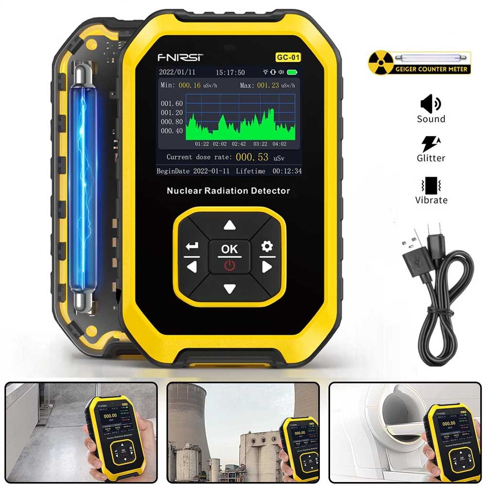 Portable Nuclear Radiation Detector GM Geiger Counter β/γ/X-Ray Dosimeter Monito