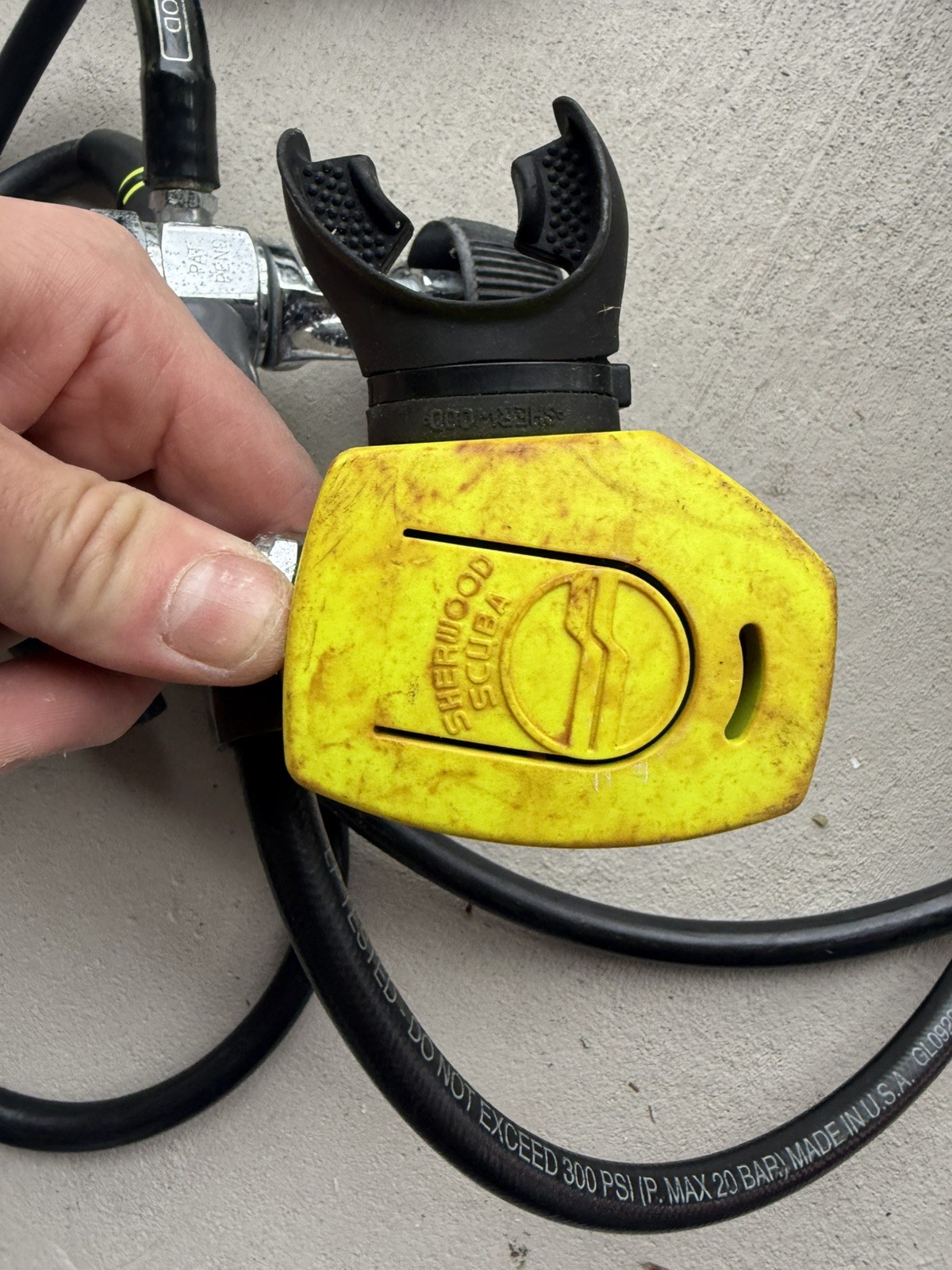 SHERWOOD SCUBA REGULATOR SET- needs gone through