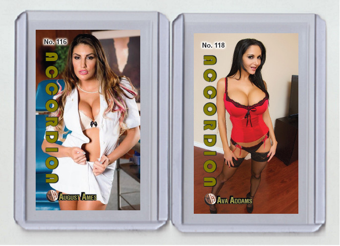Ava Addams rare MH Accordion #'d x/3 Tobacco card no. 118