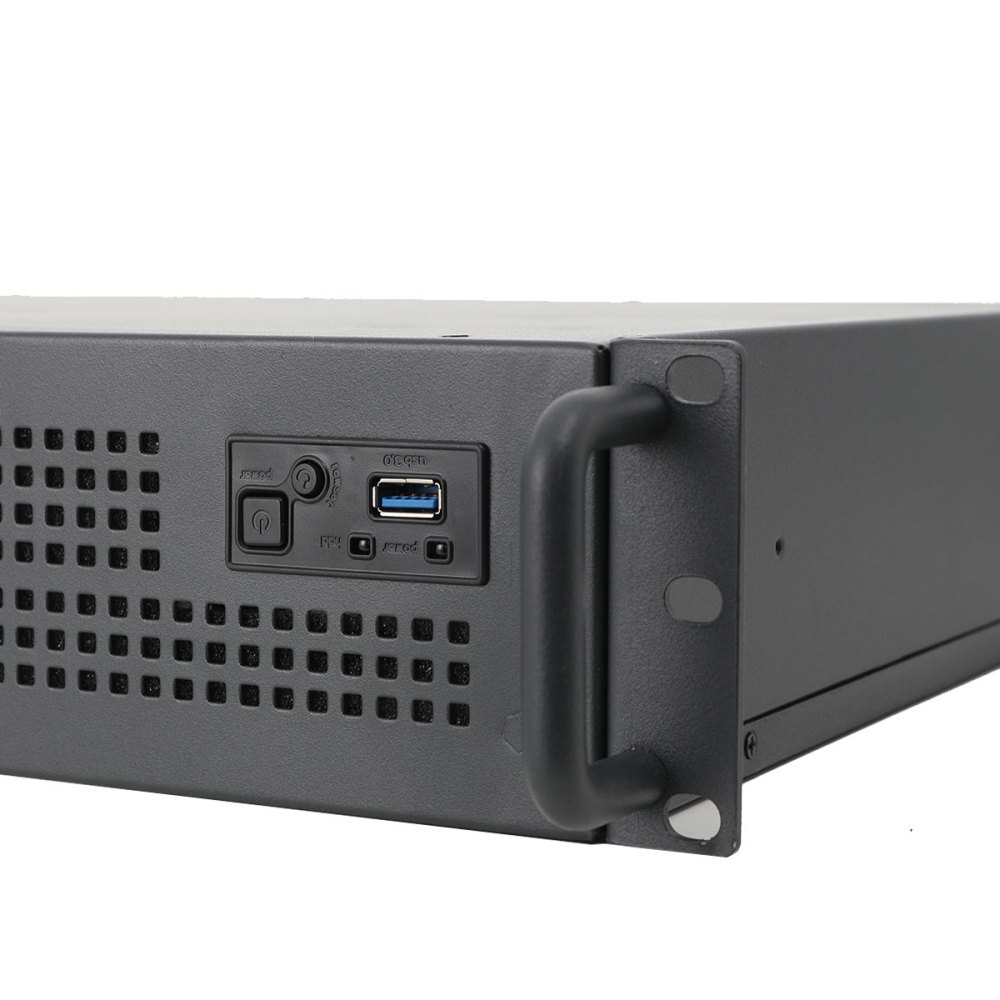 19 Inch Rackmount Server Enclosure 2U 2U Black - Only 38cm Deep