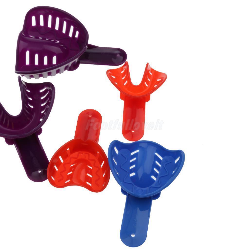 12 Pcs Autoclavable Dental Impression Tray Plastic High Quality Assorted Kit