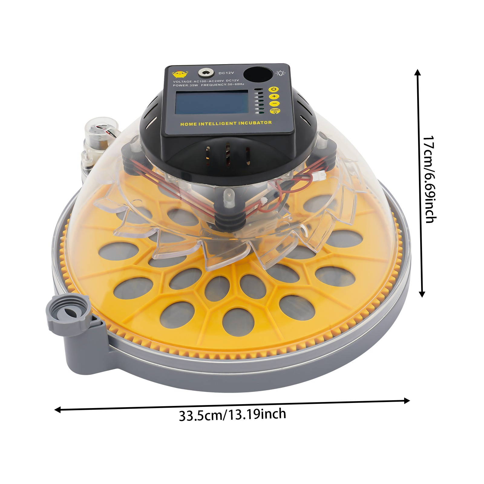 Egg Incubator with Automatic Turning & Humidity Control for Hatching Eggs