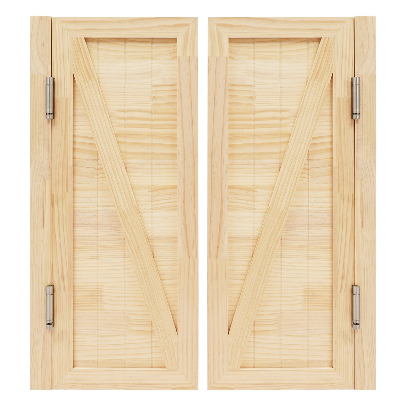 Entrance Partition Doors Solid Wood Double-Door Leaf Partition Door 80x90cm