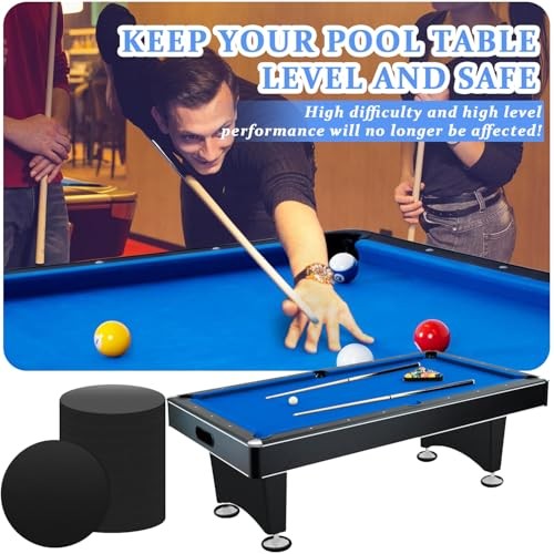 50 Pcs Billiard Pool Table Leg Shims, 3" Diameter Rubber Pool Table Leveling