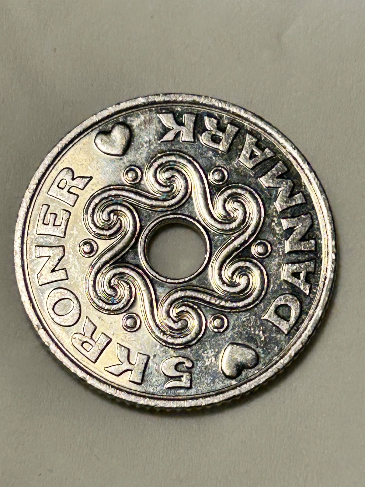 Valentine’s danish love ❤️ coin new fresh from the mint Can be made into jewell