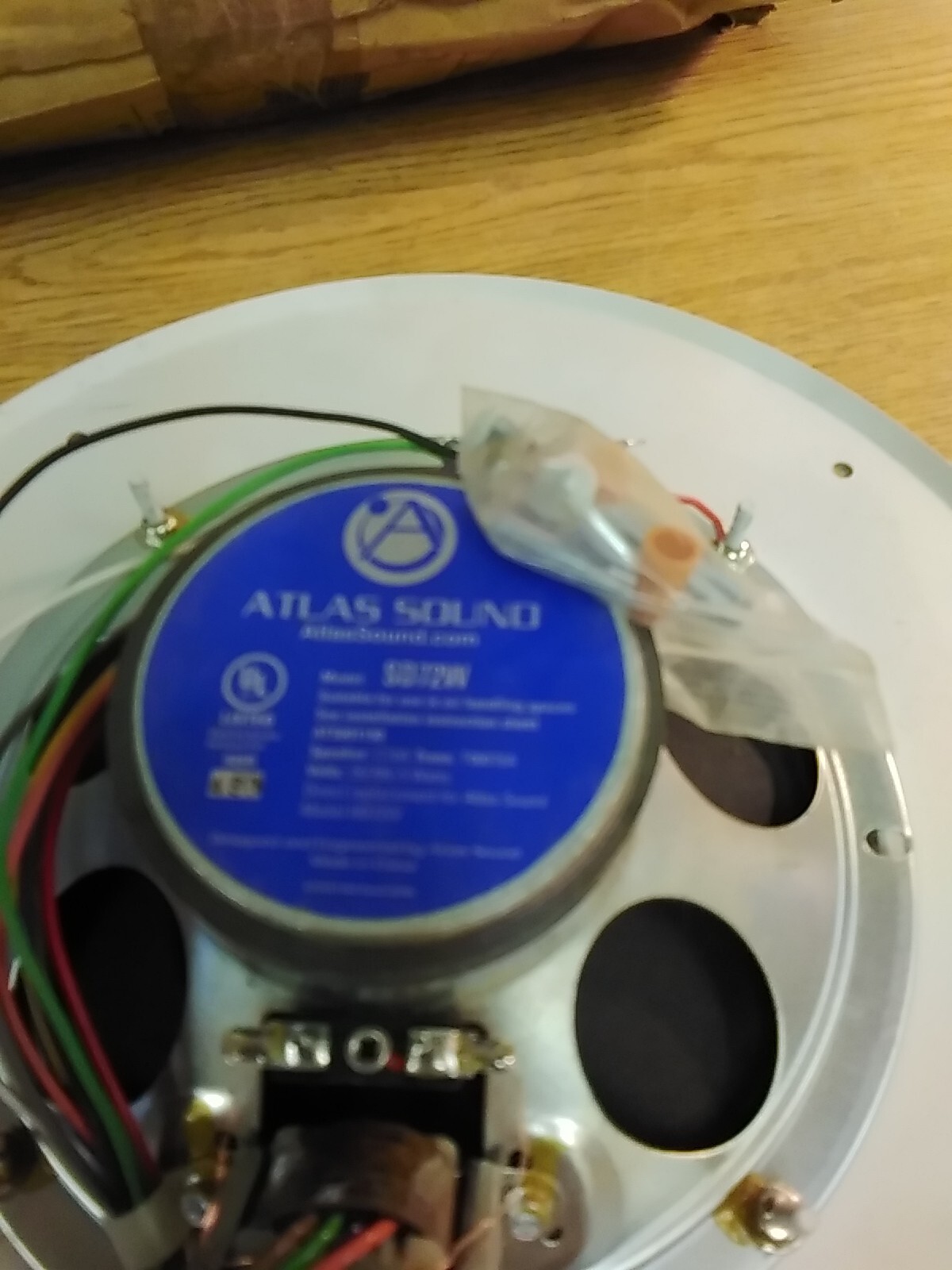 Atlas Speaker SD72W 8" 10W Ceiling Speaker