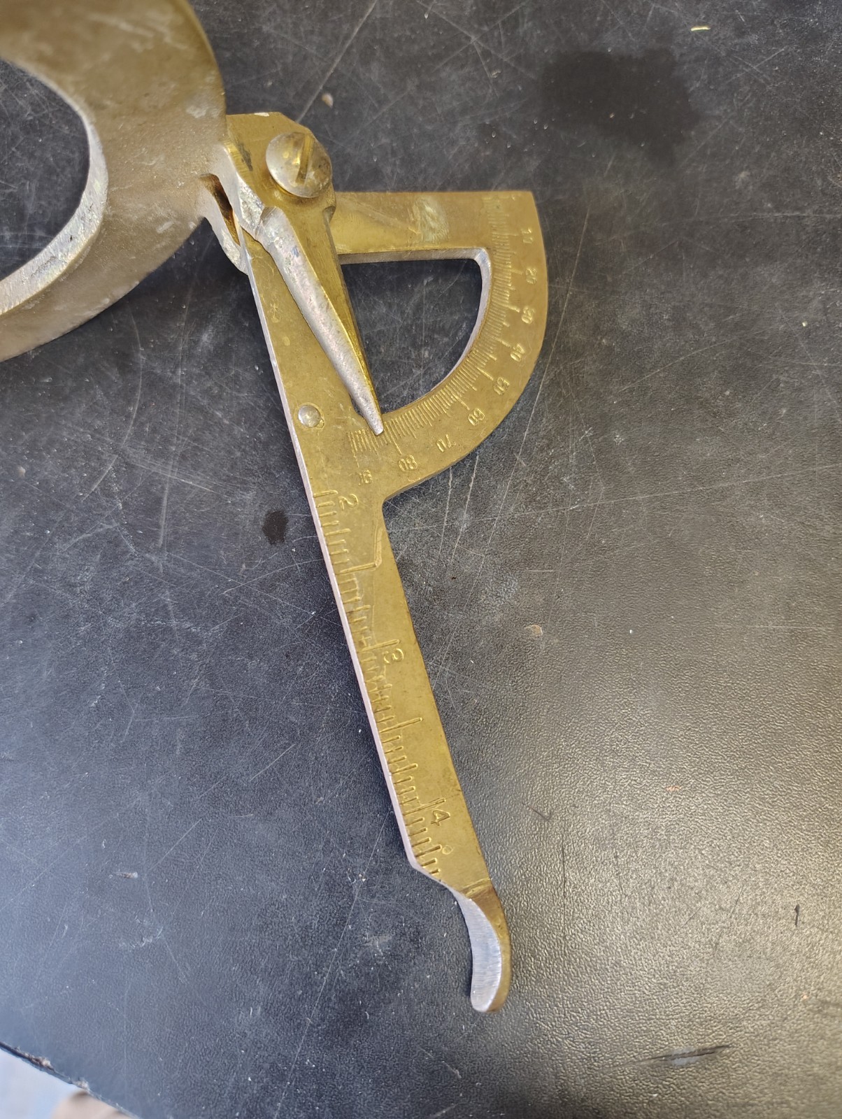 Brass Farriers Hoof Angle Gauge