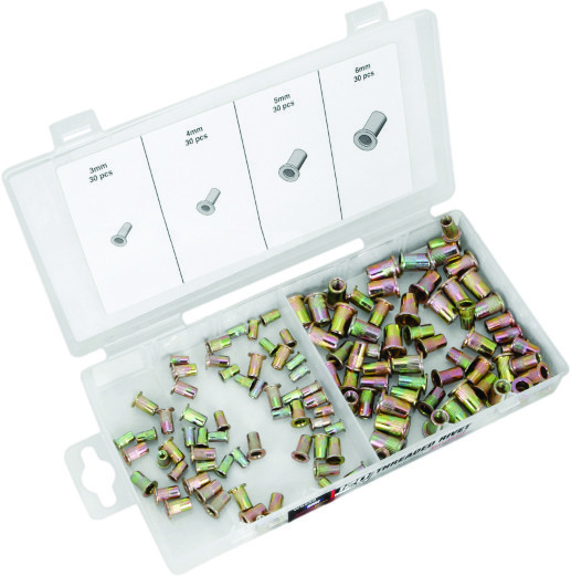 Performance Tools W5252 Threaded Insert Rivet Replacement Pack for Threaded Inse