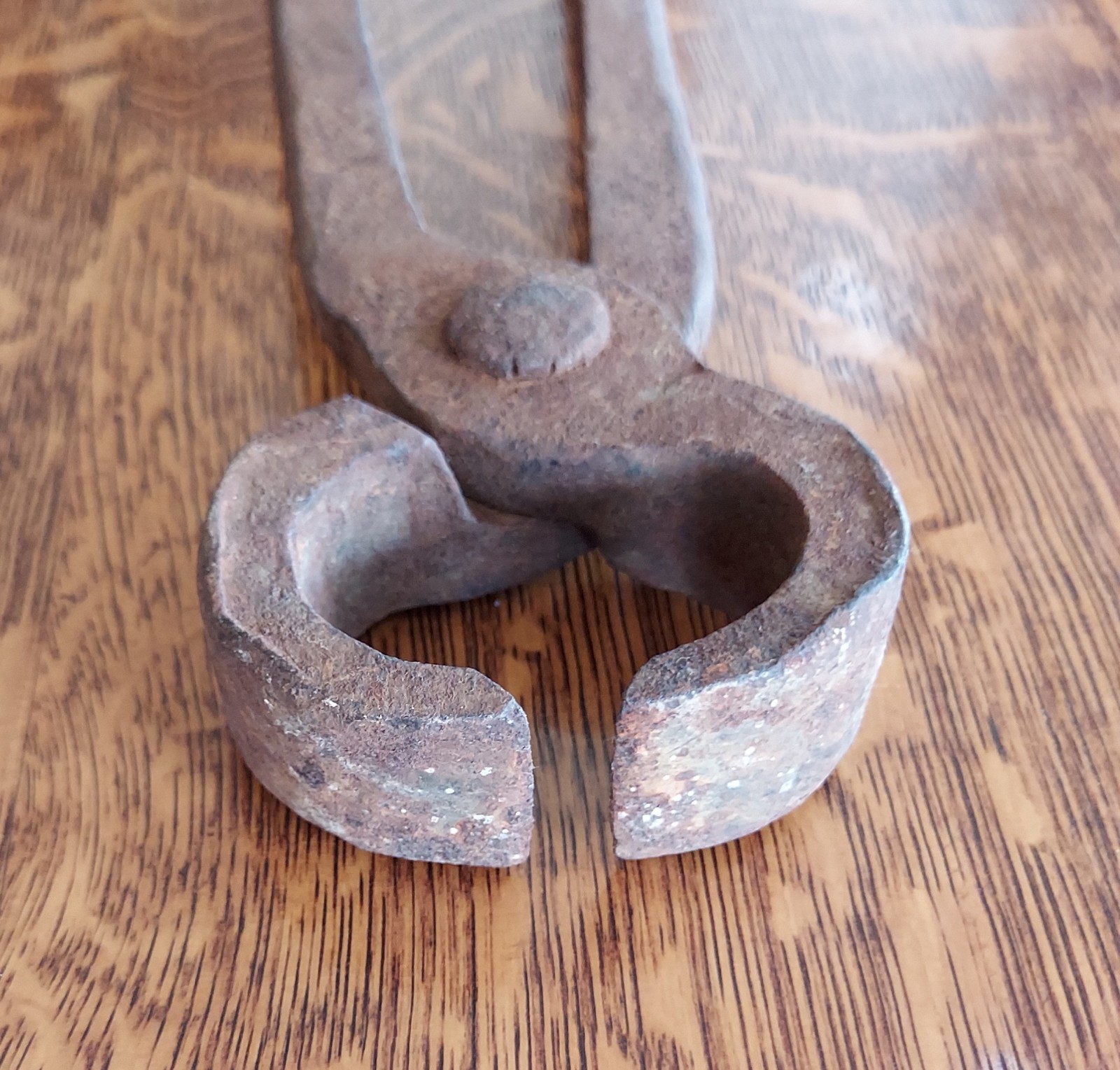 13" Vintage Blacksmith Forged Farrier Tool Nipper/ Nail Puller