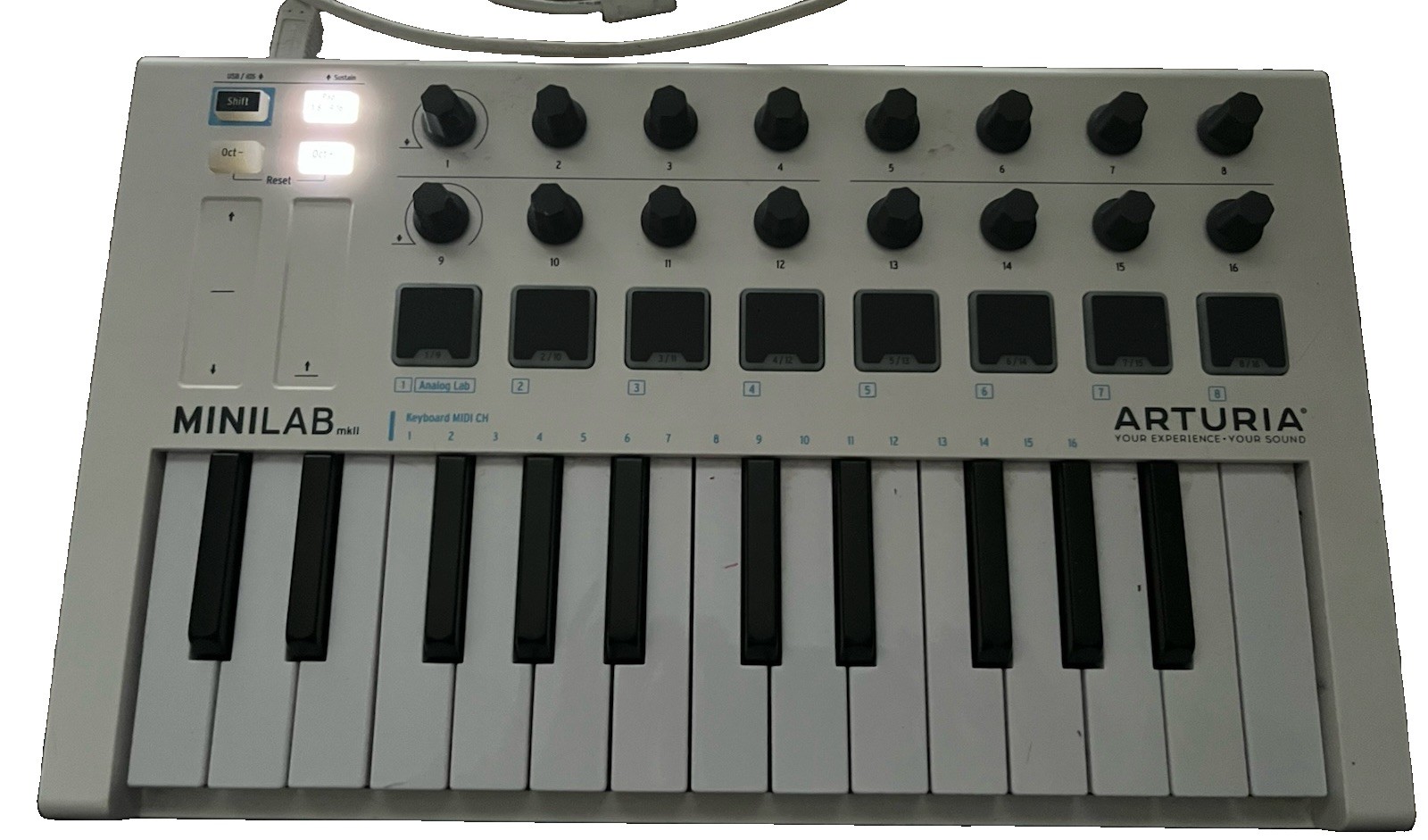 Arturia MiniLab mkII 25-Key USB MIDI Keyboard Controller W/ Pitch Slide & Pads